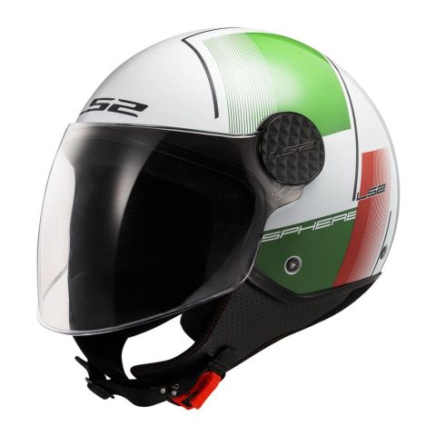 Casco Ls2 Of558 Sphere Lux II Firm 06 White / Green / Red