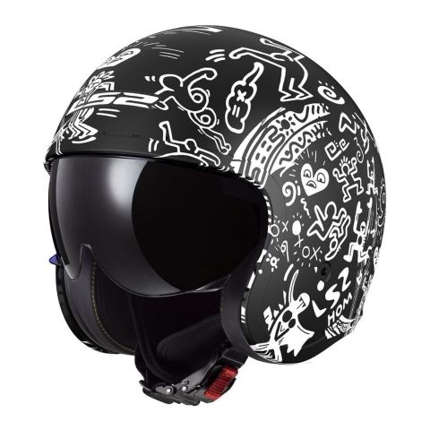 Casco Ls2 Of599 Spitfire Ii Tribal 06 Matt Black / White