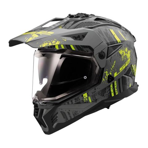 Casco Ls2 Mx702 Pioneer II Crazy 06 Matt Black / H-v / Y