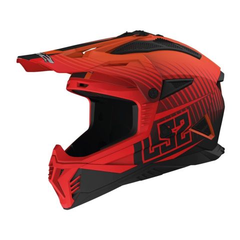 Casco Ls2 Mx708 Fast II Duck 06 Matt H-v / Orange /