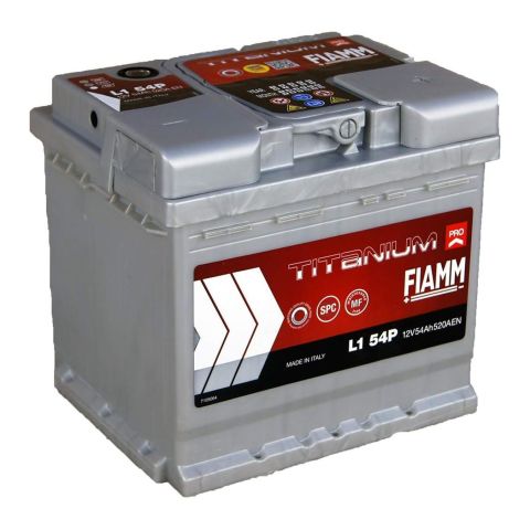 Batteria Fiamm 54 Ah. Titanium Pro L1 54p