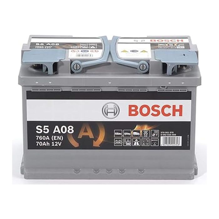 Batteria Bosch Agm S5 A08 12 V. 70 Ah. 760 A