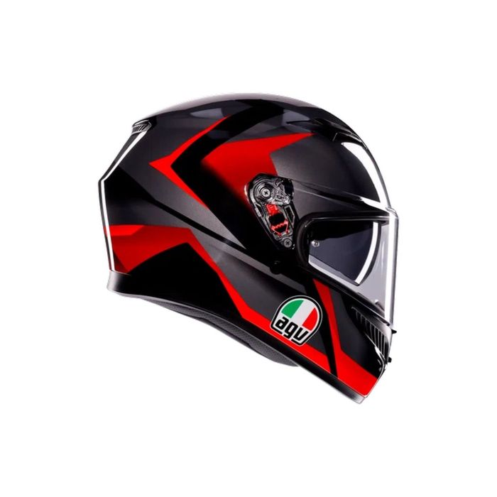 Casco Agv K3 E2206 Striga Black/grey/red