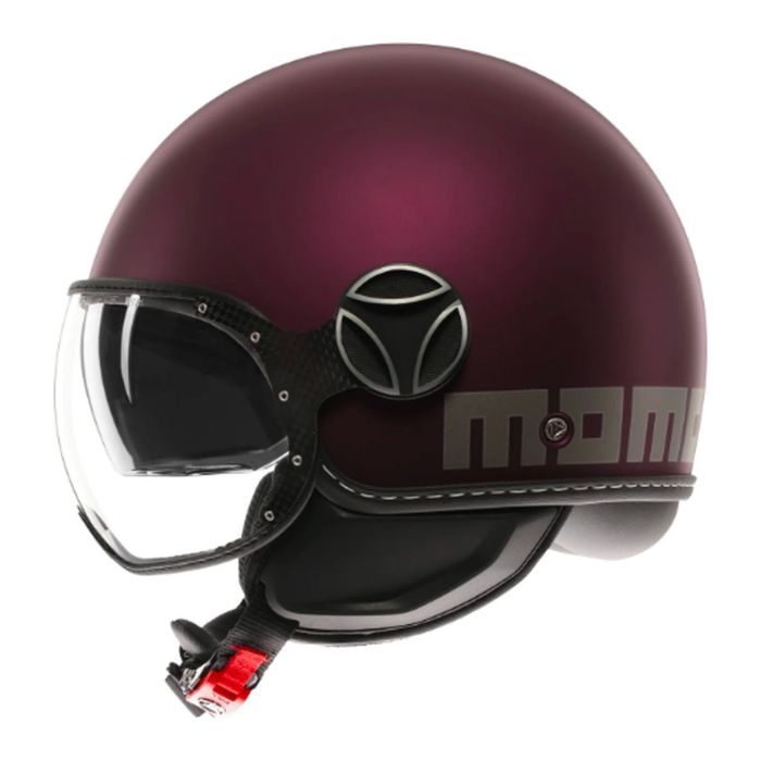 Casco Momo Fgtr Evo E2206 Mono Matt Amarena/silver