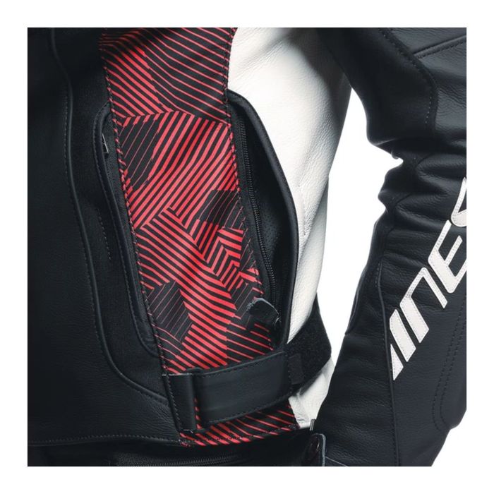 Giacca In Pelle Dainese Avro 5 Black/red-lava/white