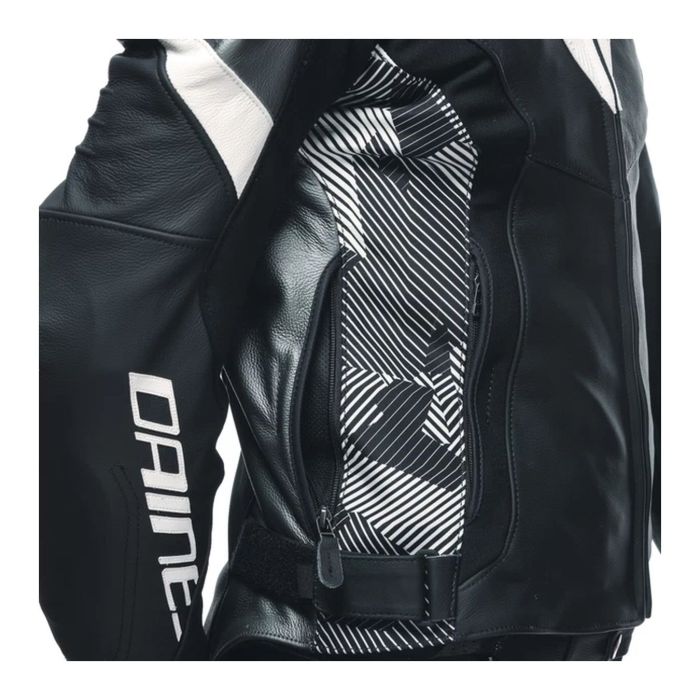 Giacca In Pelle Dainese Avro 5 Black/white/anthraci