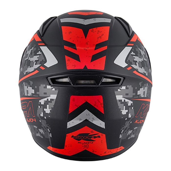 Casco Integrale Bambino Kj04 Evo Prox Nero Opaco / Rosso
