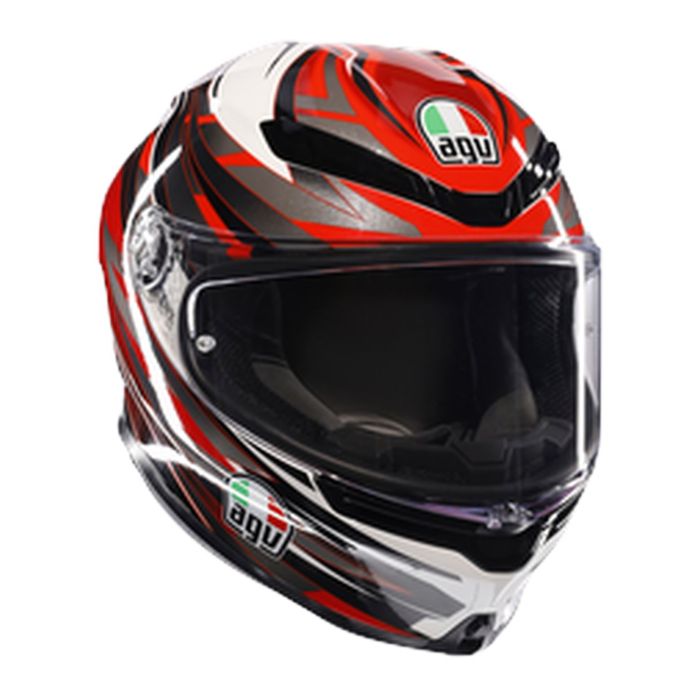 Casco Agv K6 S E2206 Reeval White/red/grey