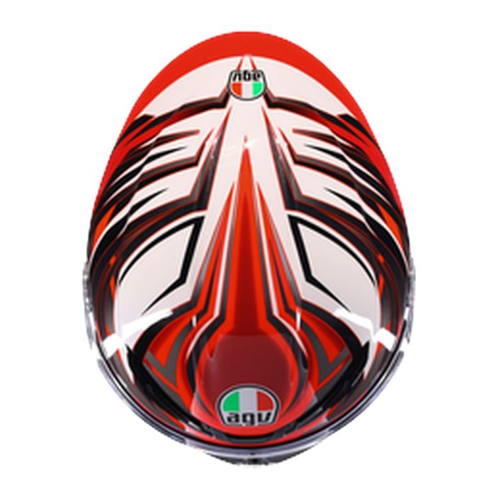 Casco Agv K6 S E2206 Reeval White/red/grey