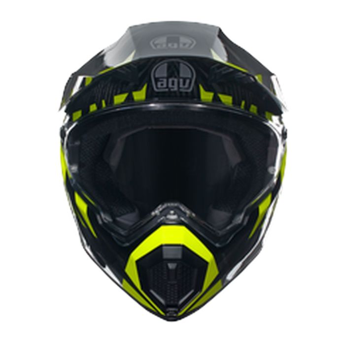 Casco Agv Ax9 E2206 Steppa Carbon/grey/yellow F
