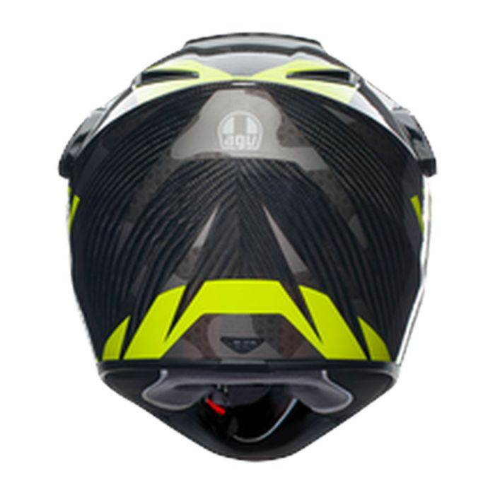 Casco Agv Ax9 E2206 Steppa Carbon/grey/yellow F