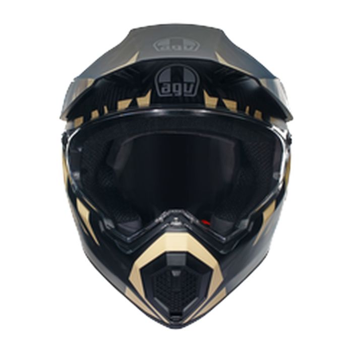 Casco Agv Ax9 E2206 Steppa Matt Carbon/grey/san