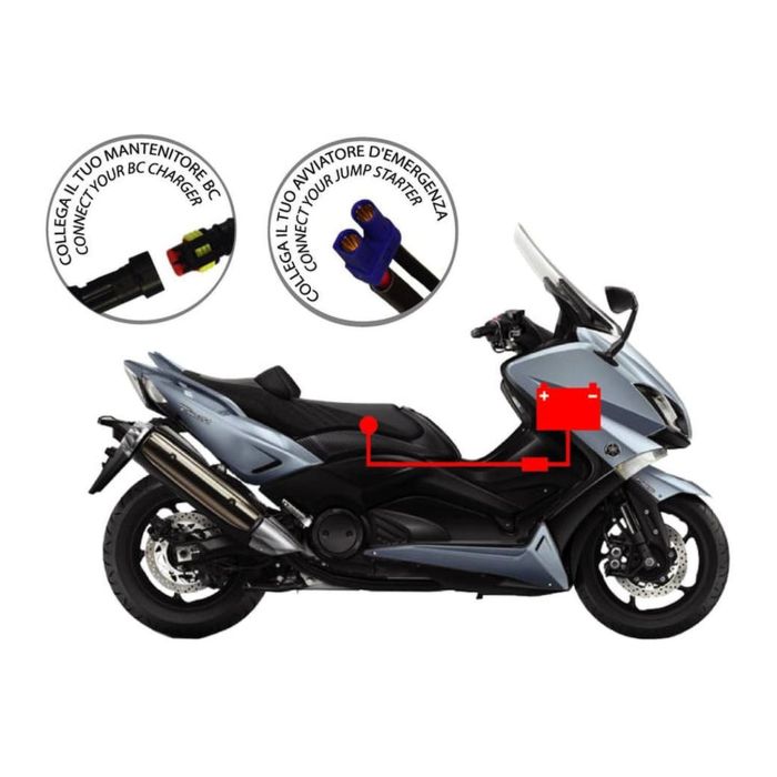 BBC Bike Booster Cable 60cm Cableado para arrancadores de emergencia