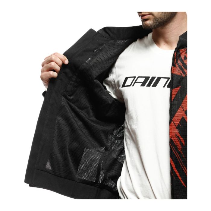 Giacca Traforata Dainese Herosphere Tarmac Black/red