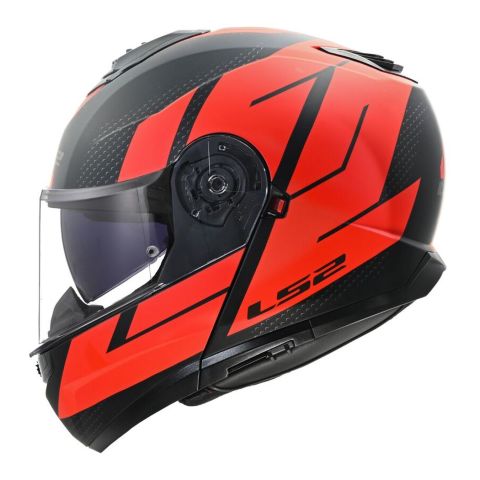 Casco Modulare Ls2 Ff908 Strobe II Code Black Red
