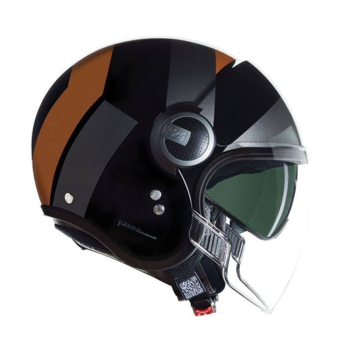 Casco Nolan N21 Visor 06 Tangente Nero Grigio Terra