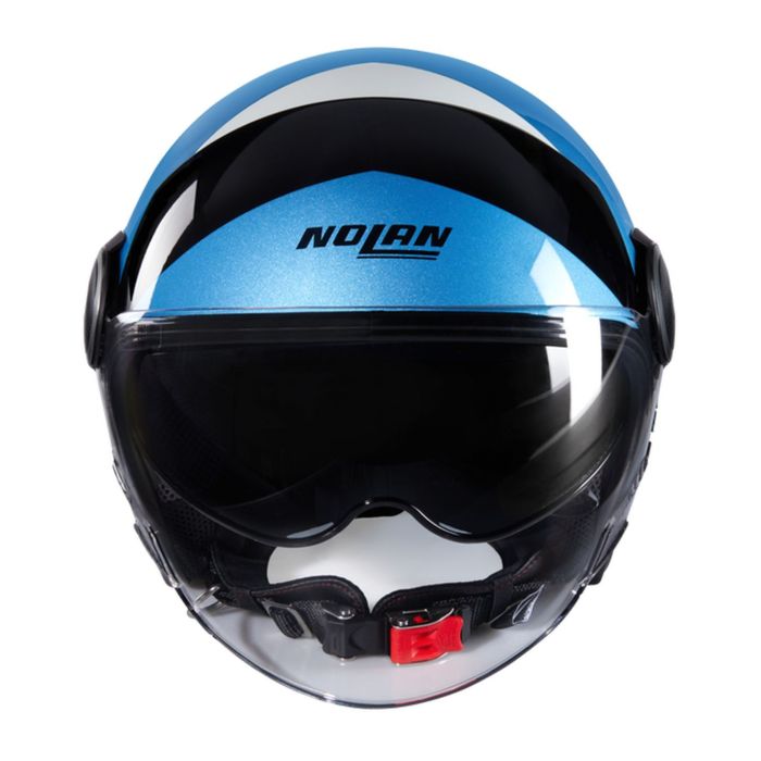 Casco Nolan N21 Visor 06 Tangente Nero Blu Argento
