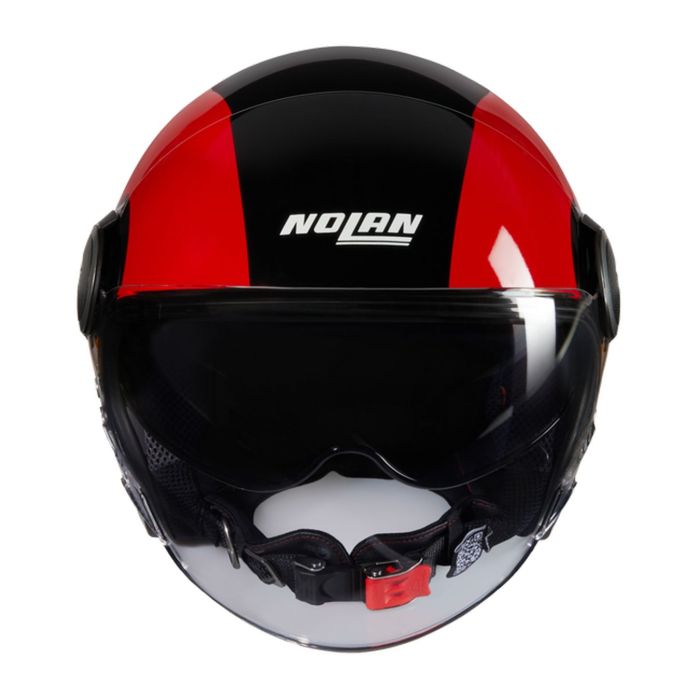 Casco Nolan N21 Visor 06 Bicromo Nero Rosso Arancione