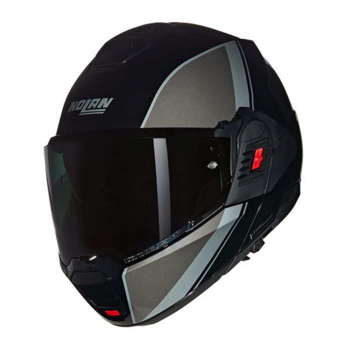 Casco Nolan N120-1 Verniciatura Speciale Nero Grigio Argento