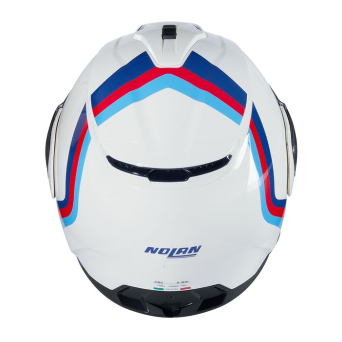 Casco Nolan N100-6 Assoluto Bianco Blu Rosso Azz