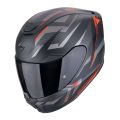 Casco Scorpion Exo-391 Aaxo Nero Opaco-rosso