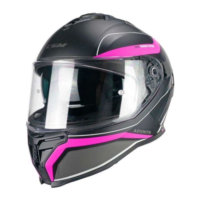 Casco Integrale Cgm 363x Shot Run Nero Fucsia Fluo Opa