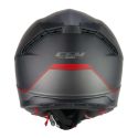 Casco Integrale Fibra Cgm 360g Kad Ride Nero Rosso Opaco