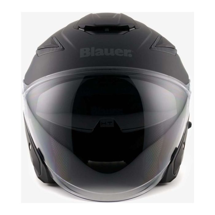 Casco Blauer Jet Jj01 Mono Matt Black