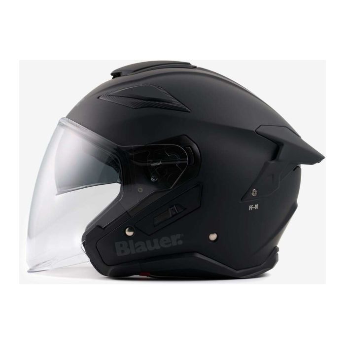 Casco Blauer Jet Jj01 Mono Matt Black