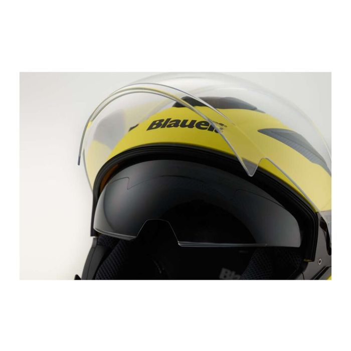 Casco Blauer Jet Jj01 Mono Matt Yellow