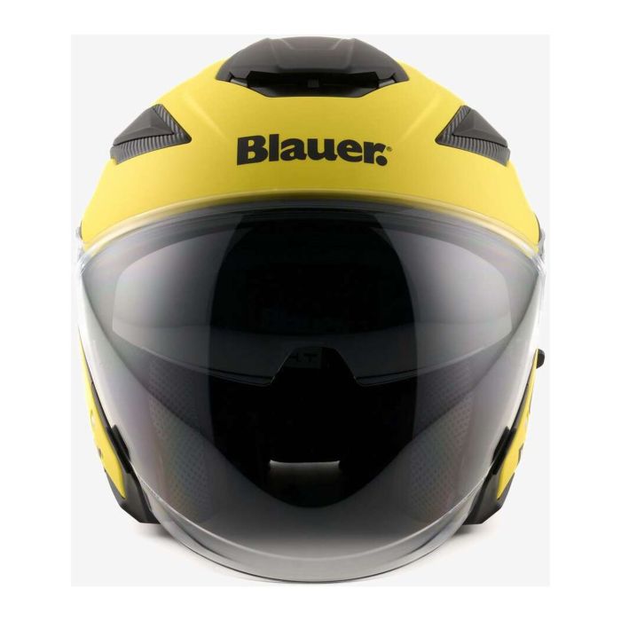 Casco Blauer Jet Jj01 Mono Matt Yellow