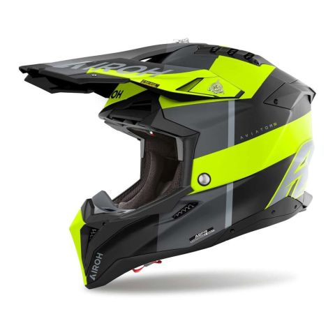 Casco Airoh Aviator 3 Monarch Yellow Matt
