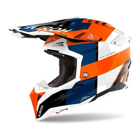Casco Airoh Aviator 3 Monarch Orange Gloss