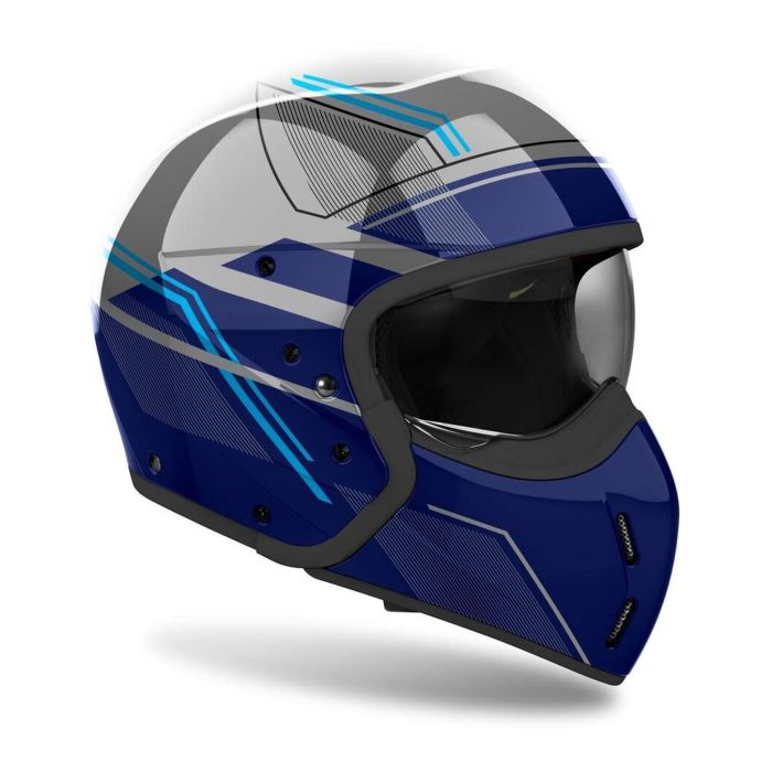 Casco Airoh J110 Slim Blue Gloss