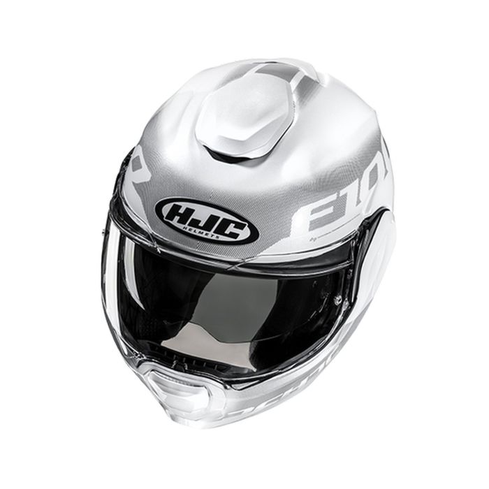 Casco Modulare Hjc F100 Hetal Mc10 Bianco Grigio