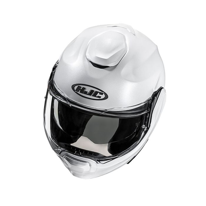 Casco Modulare Hjc F100 Solid Pearl White