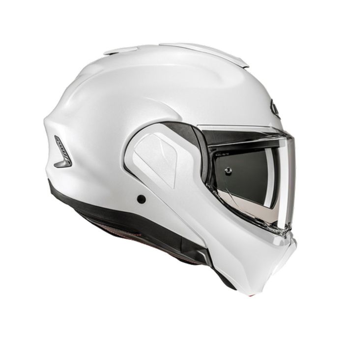 Casco Modulare Hjc F100 Solid Pearl White