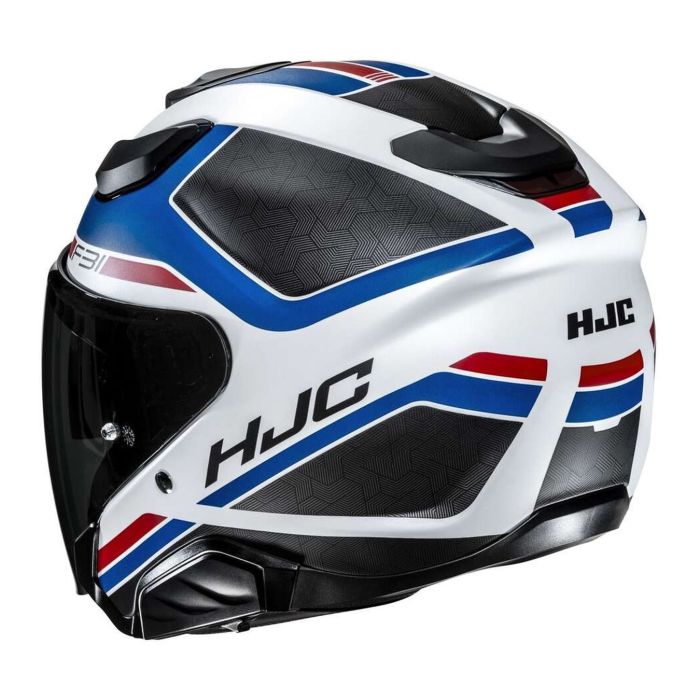Casco Jet Hjc F31 Ceron Mc21sf Bianco Blu Ro