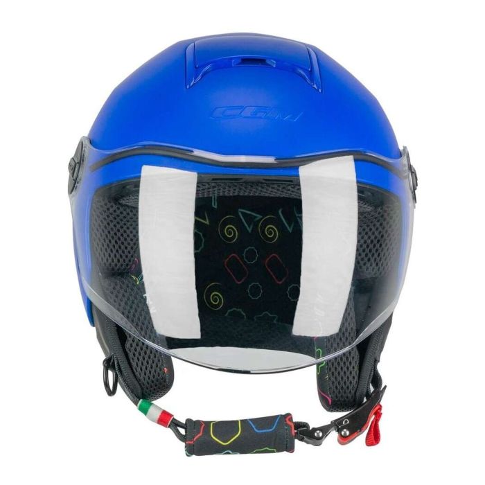 Casco Bambino Cgm 261a Mini Mono Azzurro Opaco