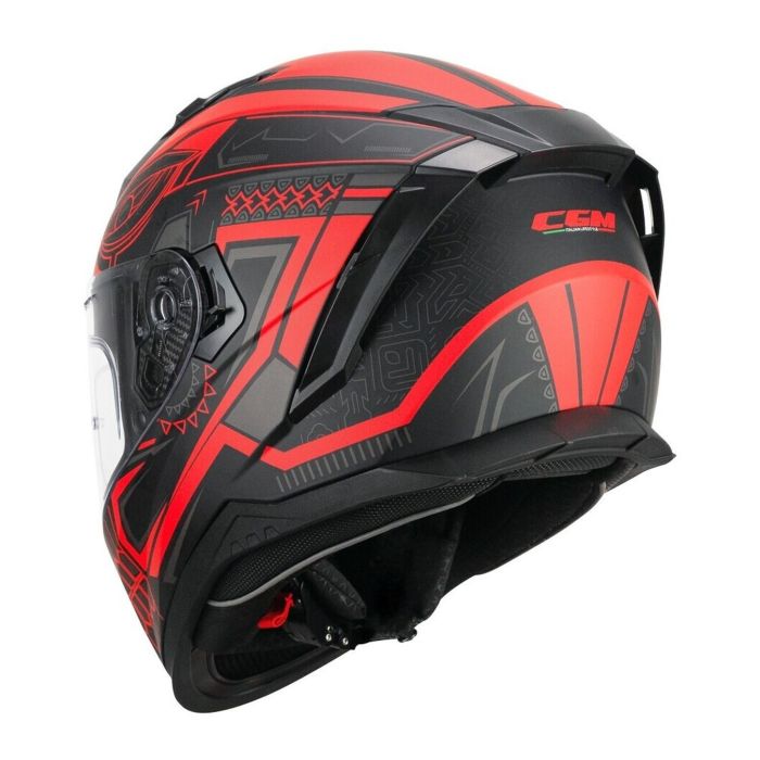 Casco Integrale Cgm 311m Blast Maya Nero Rosso Opaco