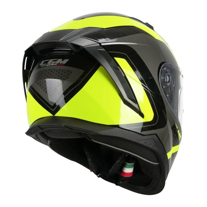 Casco Integrale Cgm 311r Blast Race Nero Giallo Fluo