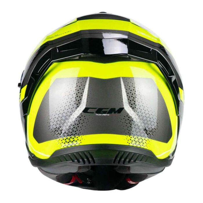 Casco Integrale Cgm 363g Shot Race Nero Giallo Fluo