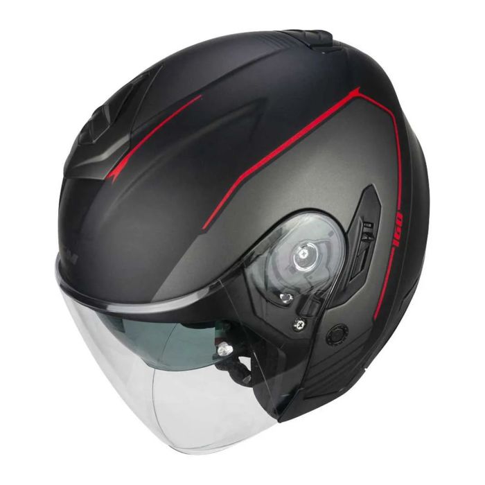 Casco Cgm 160g Jad Ride Nero Rosso Opaco