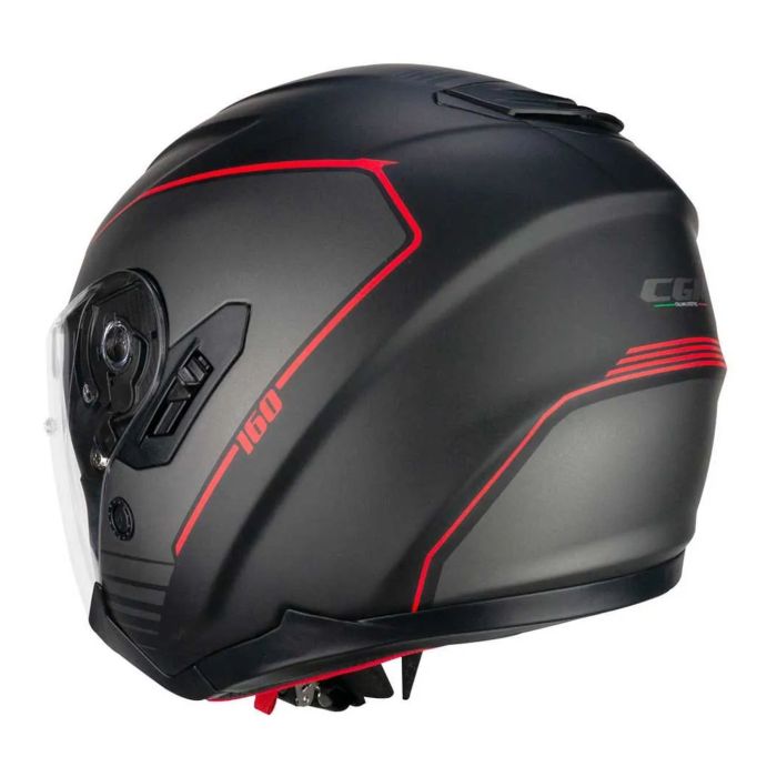 Casco Cgm 160g Jad Ride Nero Rosso Opaco