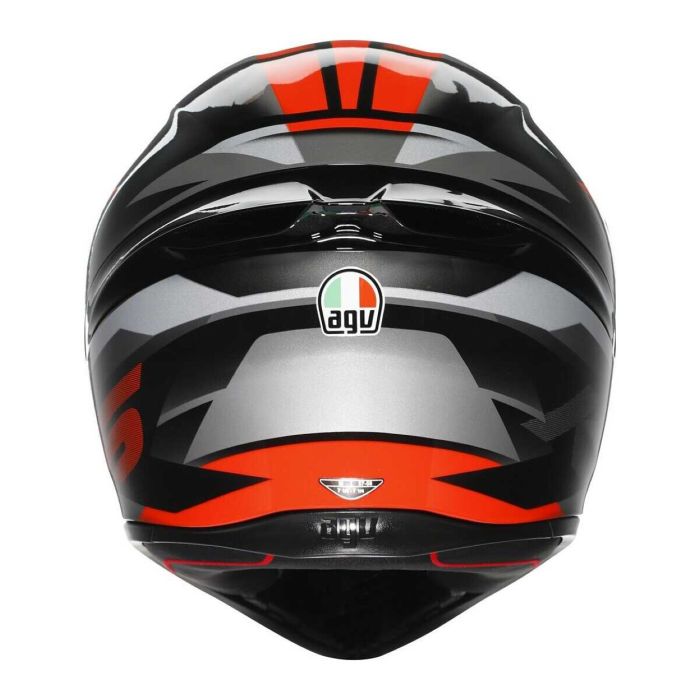 Casco Integrale Agv K1 S Fastlap E2206 Black/grey/red