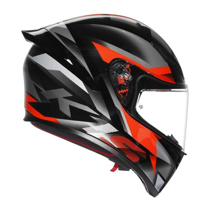 Casco Integrale Agv K1 S Fastlap E2206 Black/grey/red