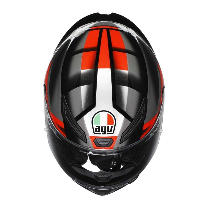 Casco Integrale Agv K1 S Fastlap E2206 Black/grey/red
