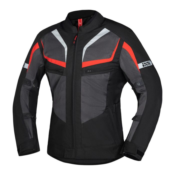Giacca Estiva Ixs Gerona-air 1.0 Comfort Fit Grigio-rosso-nero