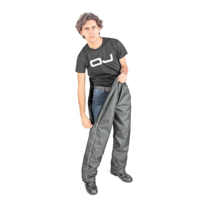 Pantalone Impermeabile Oj Down Plus Apertura Totale Nero