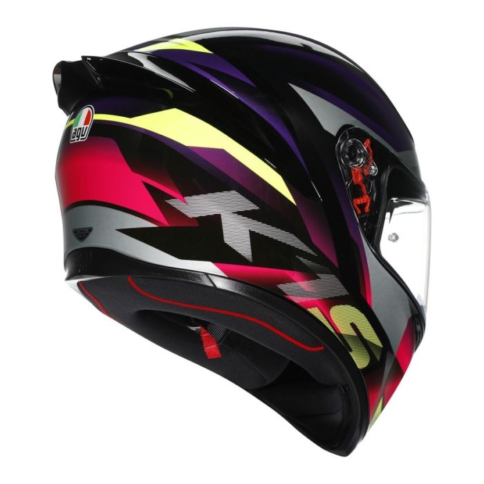 Casco Integrale Agv K1 S Fastlap E2206 Black/purple/pink